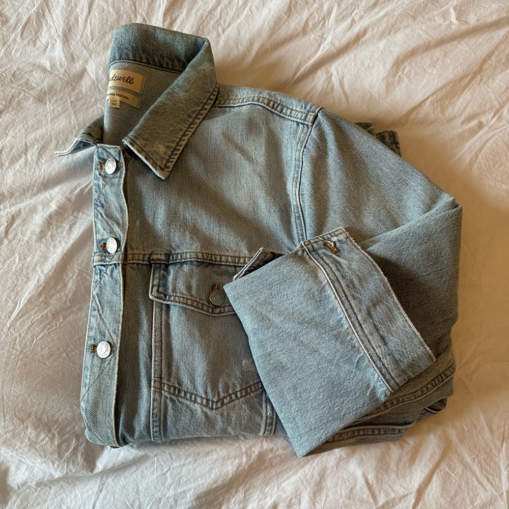 Madewell Oversized Trucker Denim Jacket, Size 2X
